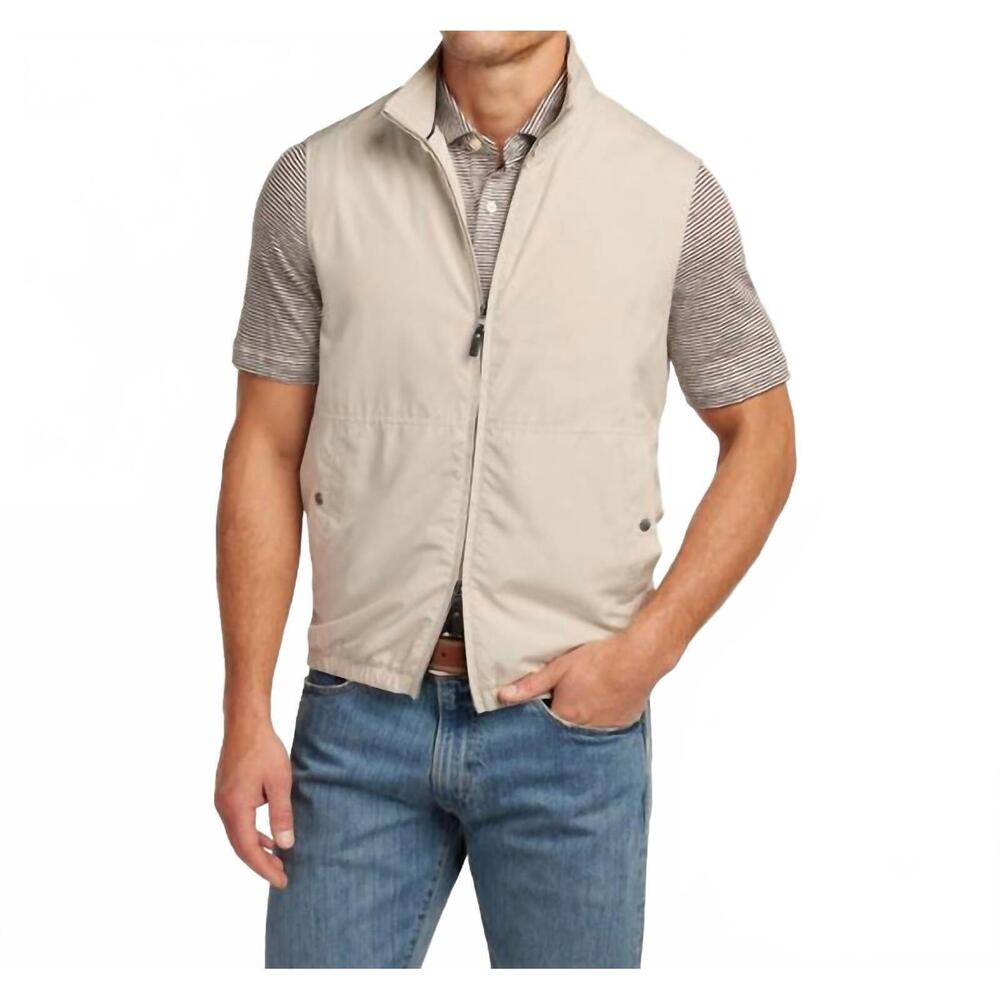 NEW DAVID DONAHUE touring vest in creme
